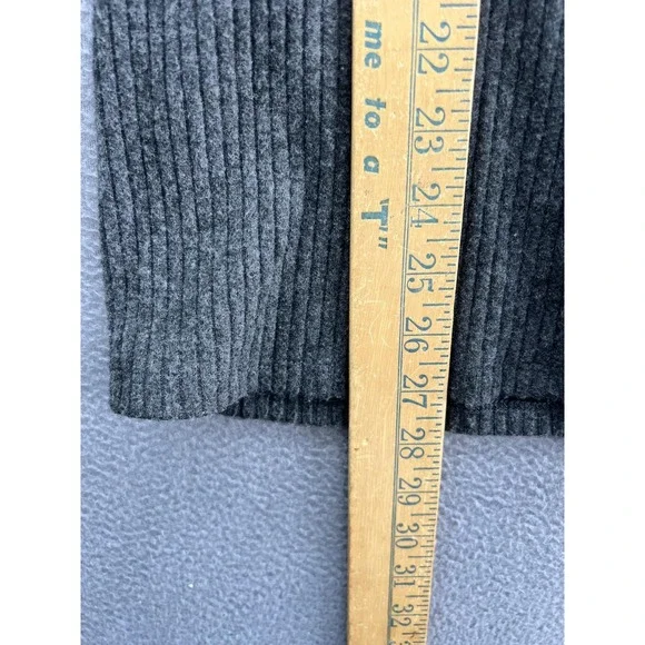 A Pea In The Pod Sweater Womens Small Gray Cowl Neck Nursing Ribbed Tunic Top - Picture 7 of 11